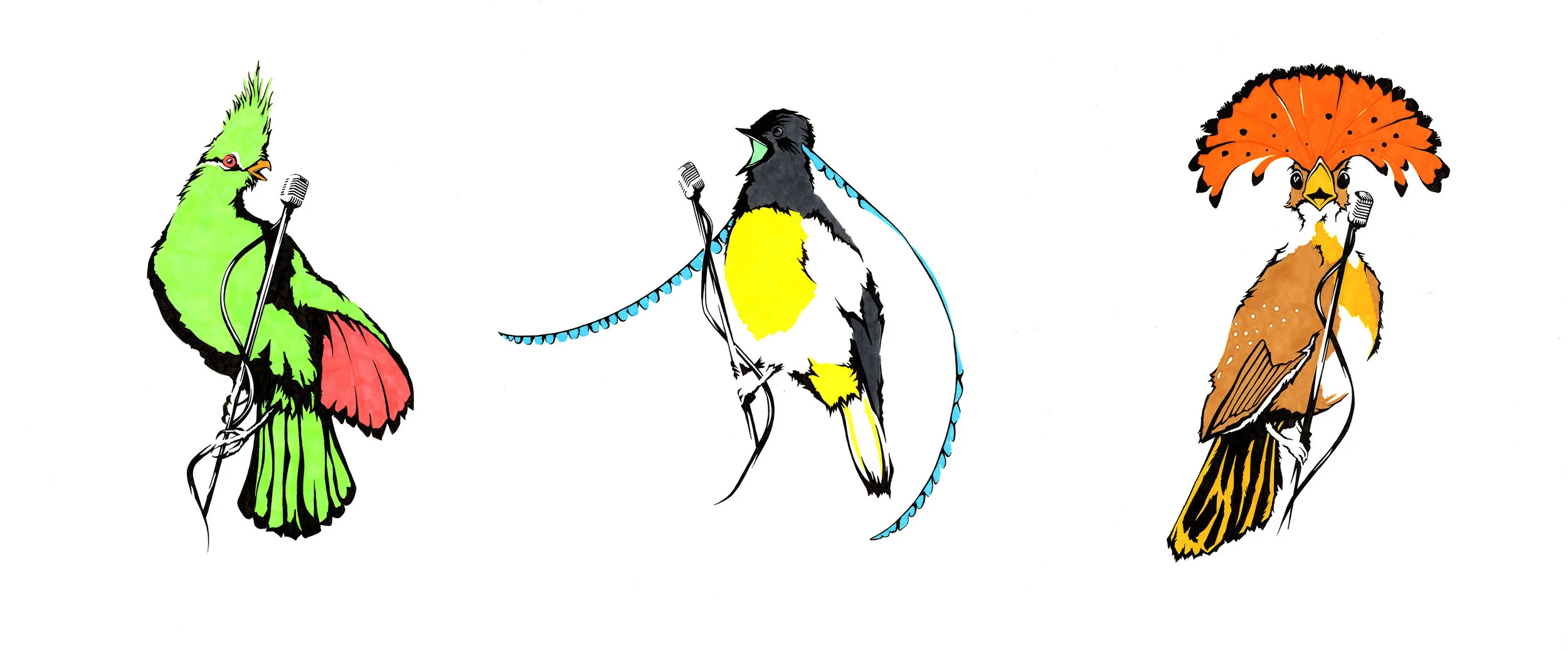 Songbirds (Triptych)