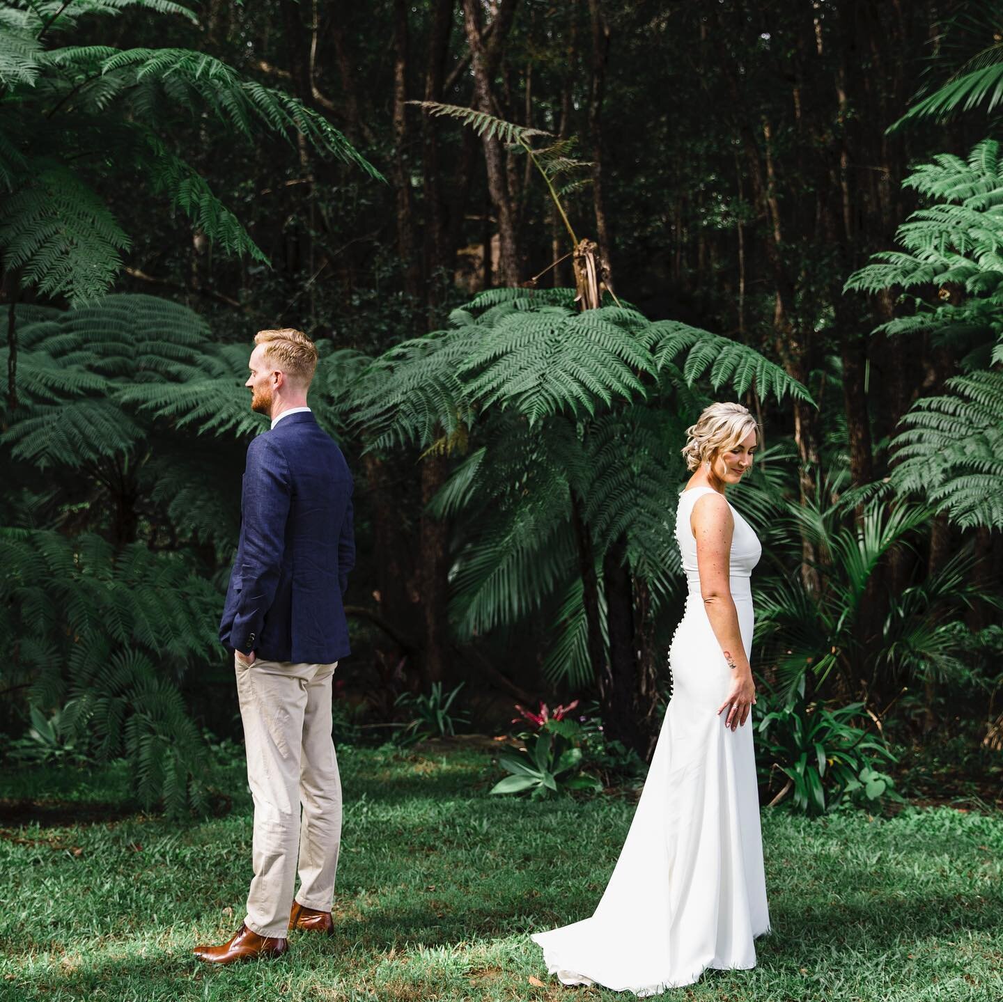 Also, one of my favourite first looks ever 😍 look at these two! I absolutely adore the first look- a private intimate moment together just the two of you before the ceremony &amp; celebrating. A moment to breathe together on the most special of days