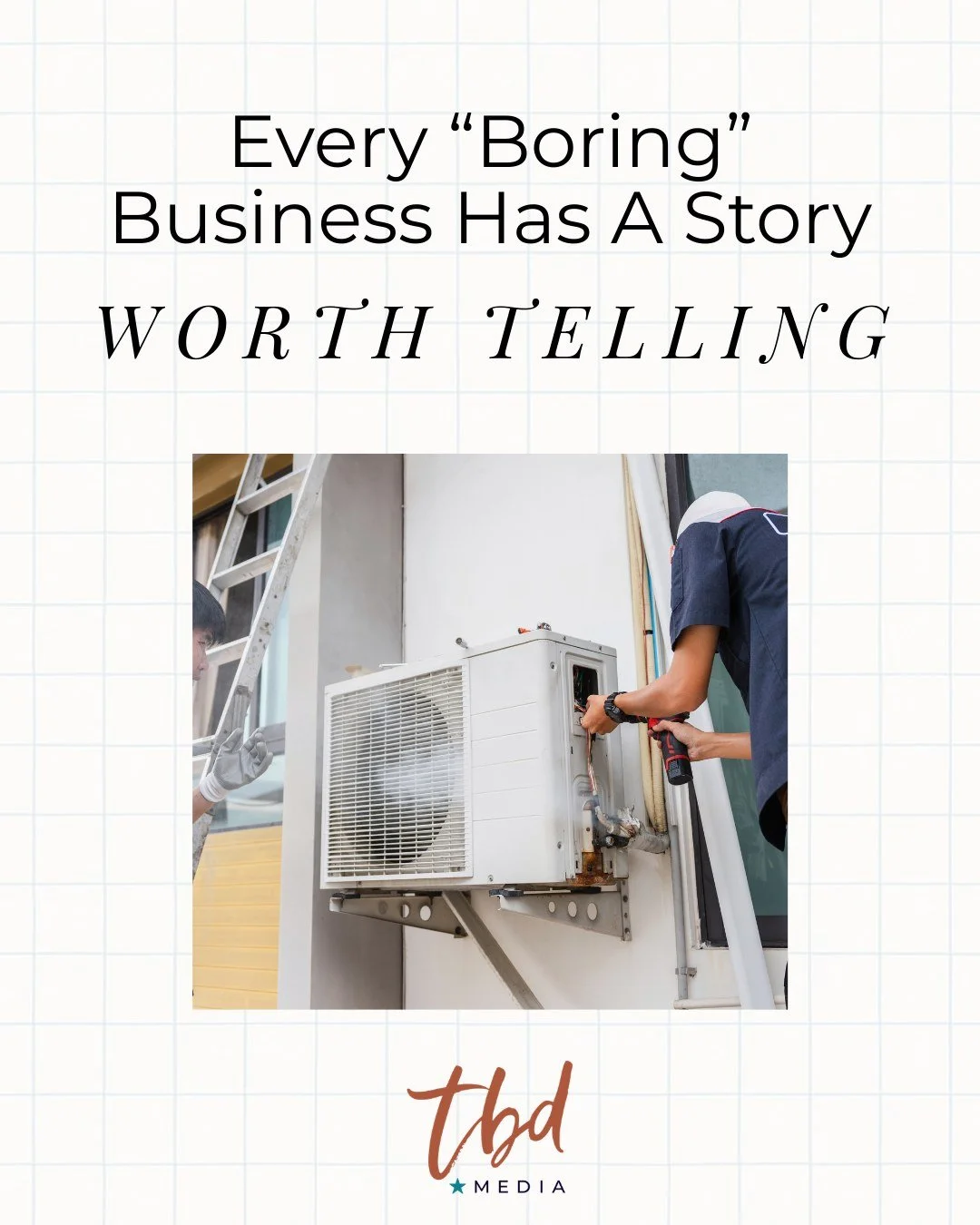 Name a "boring" industry. Go ahead.
HVAC? Accounting? Industrial supply? Commercial real estate?
We've heard them all. And every single one of those businesses has a story worth telling.
That's kind of our specialty. 😏
Ready to tell your b
