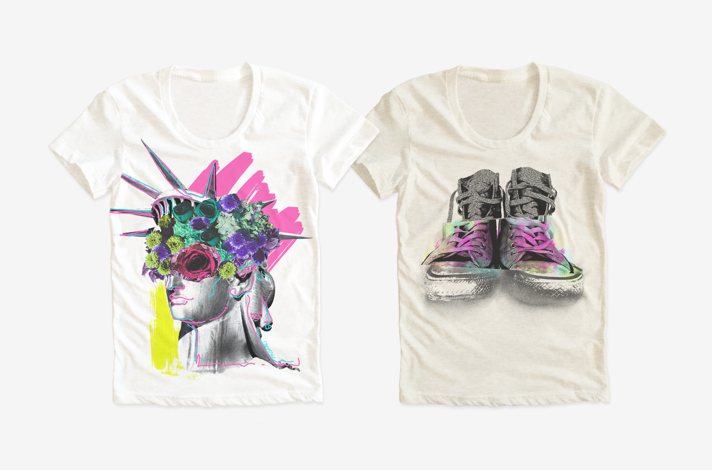  CONVERSE / Womens t-shirt graphics 