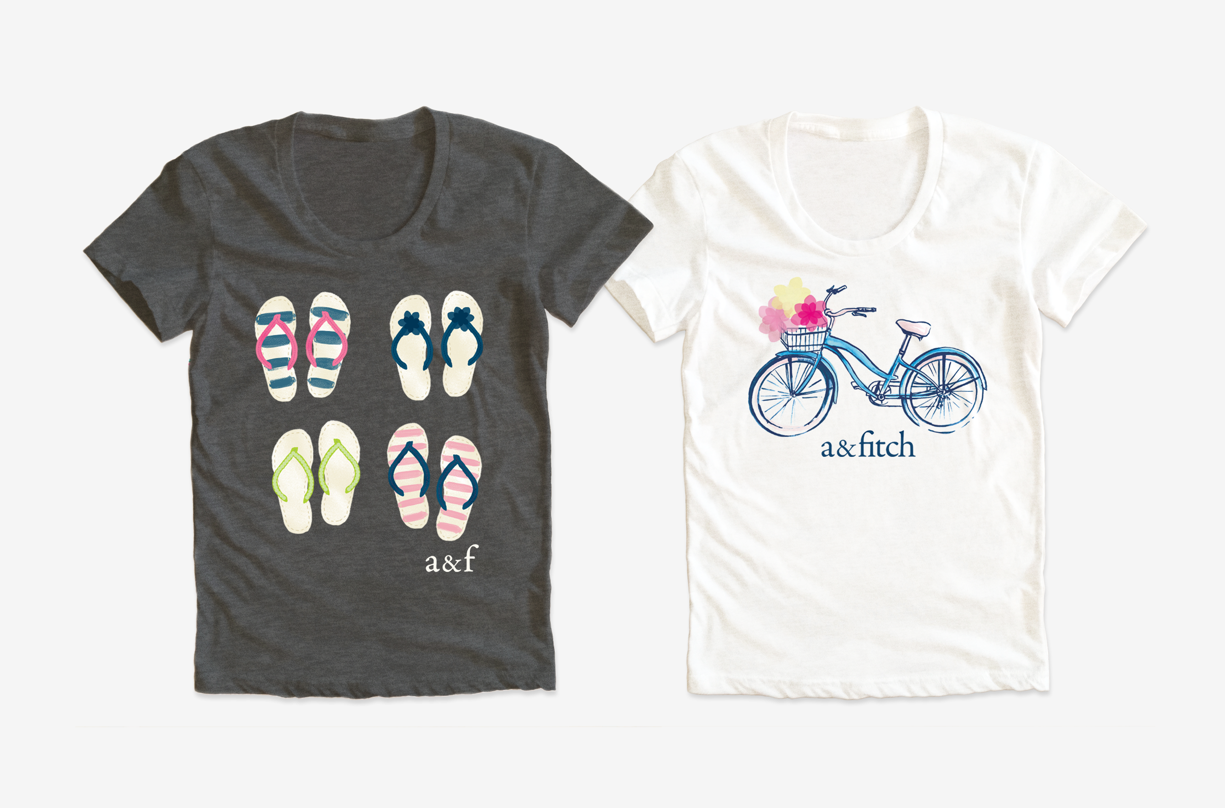  ABERCROMBIE KIDS / Girls t-shirt graphics 