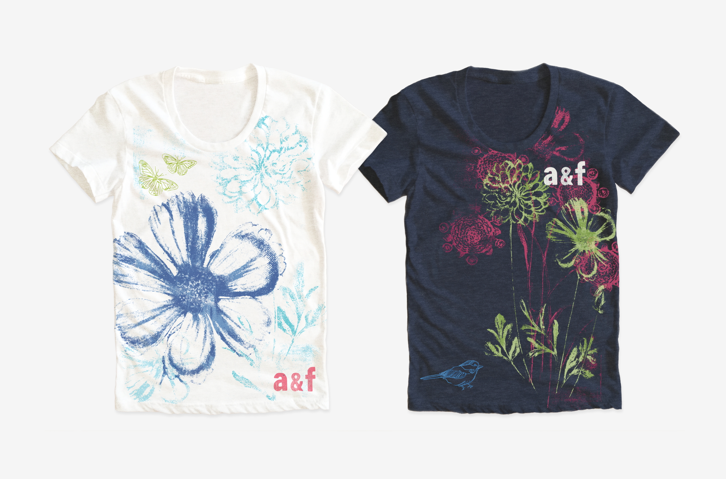 ABERCROMBIE KIDS / Girls t-shirt graphics