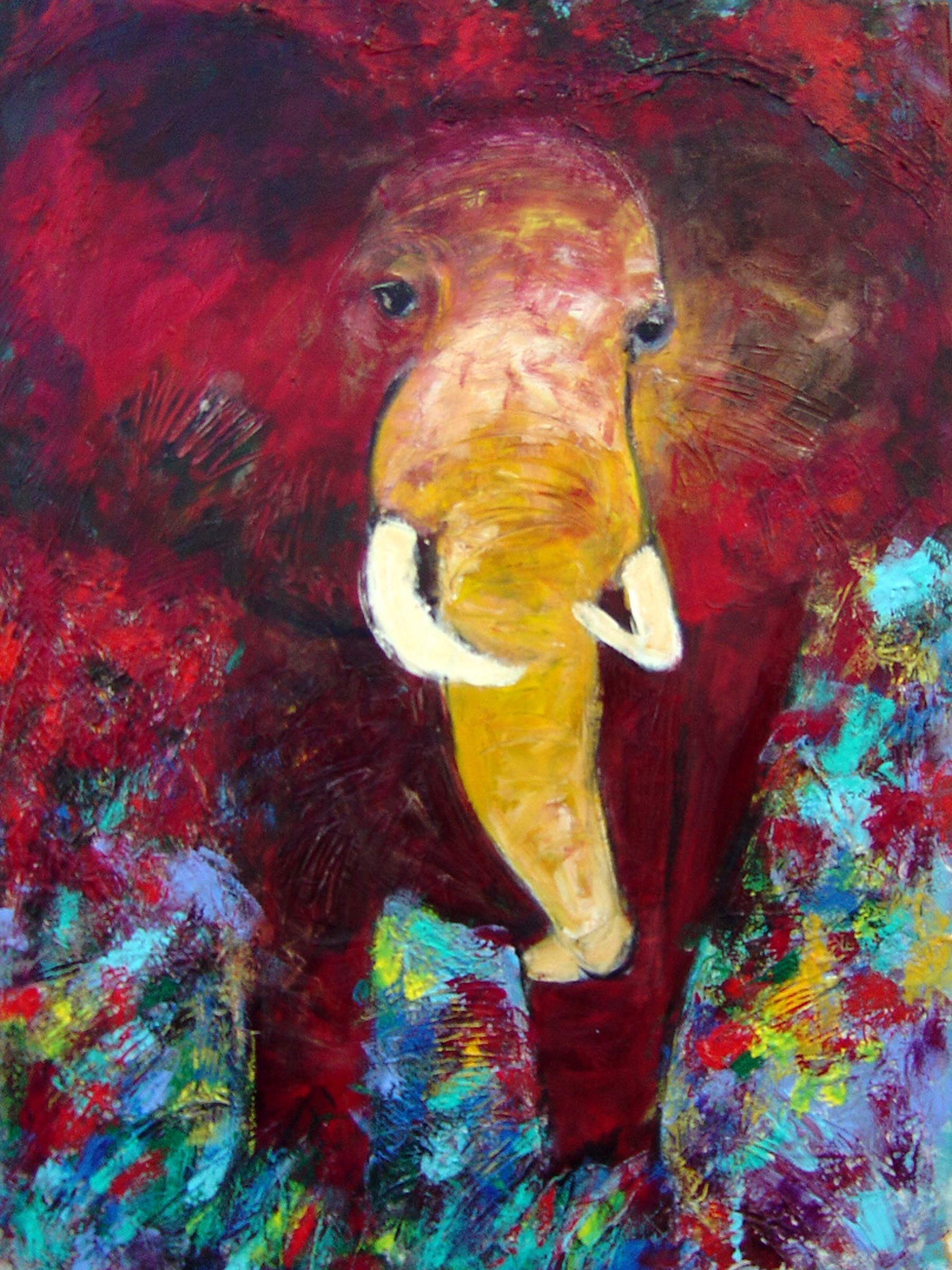Elephant in Red
