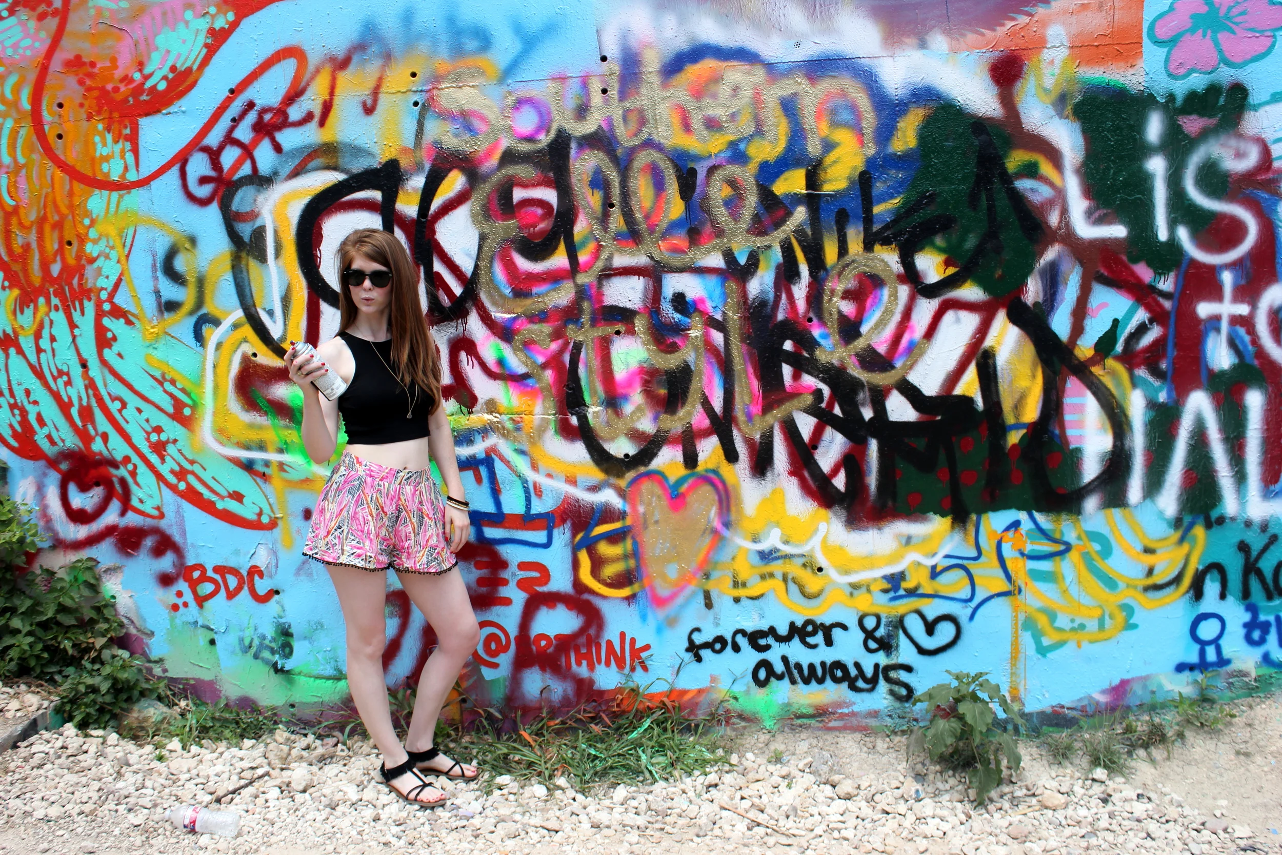 How to Graffiti without Getting Arrested (plus the cutest shorts for under $30!)
