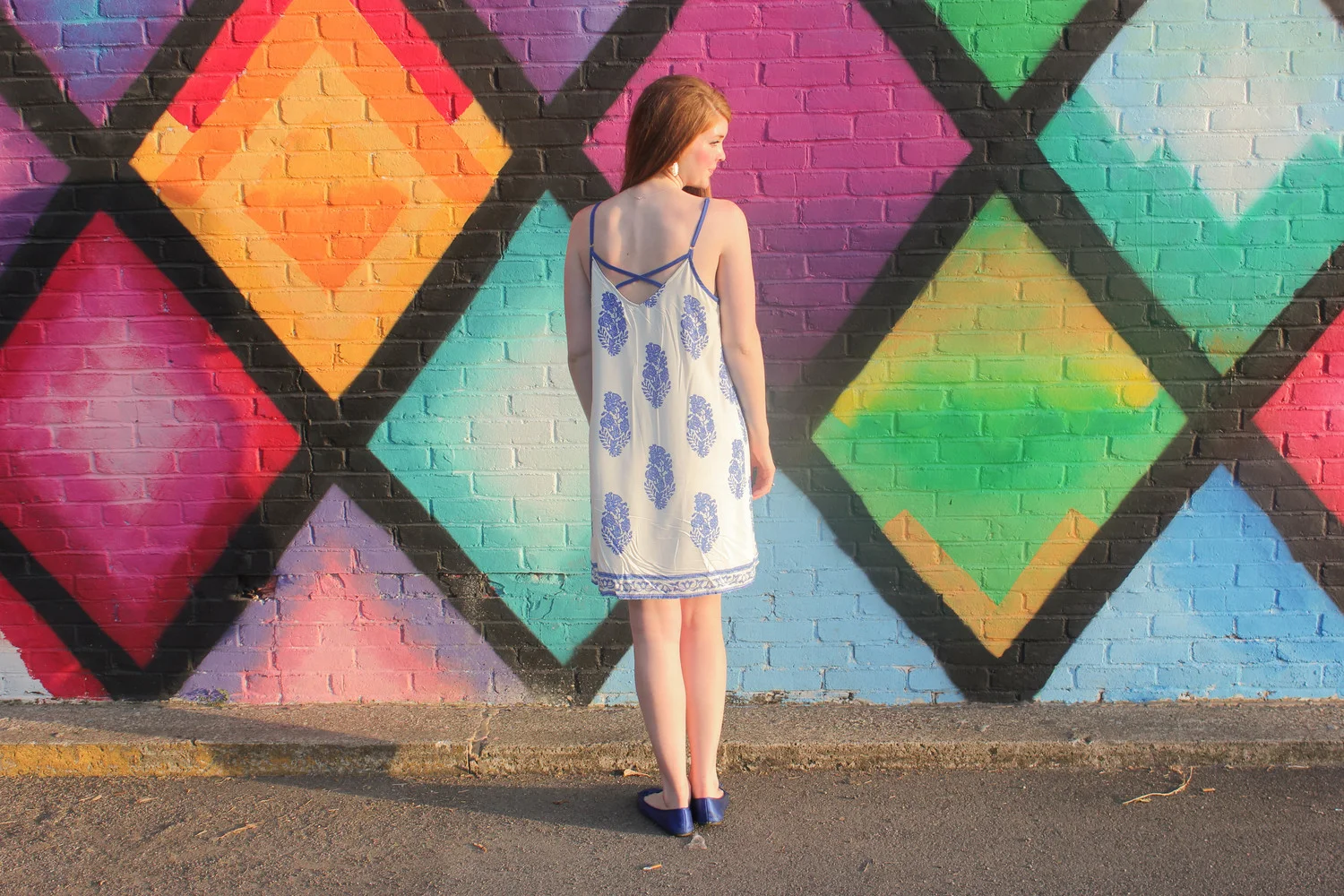 Blue and White Floral Dress | Southern Elle Style | Dallas Fashion Blogger