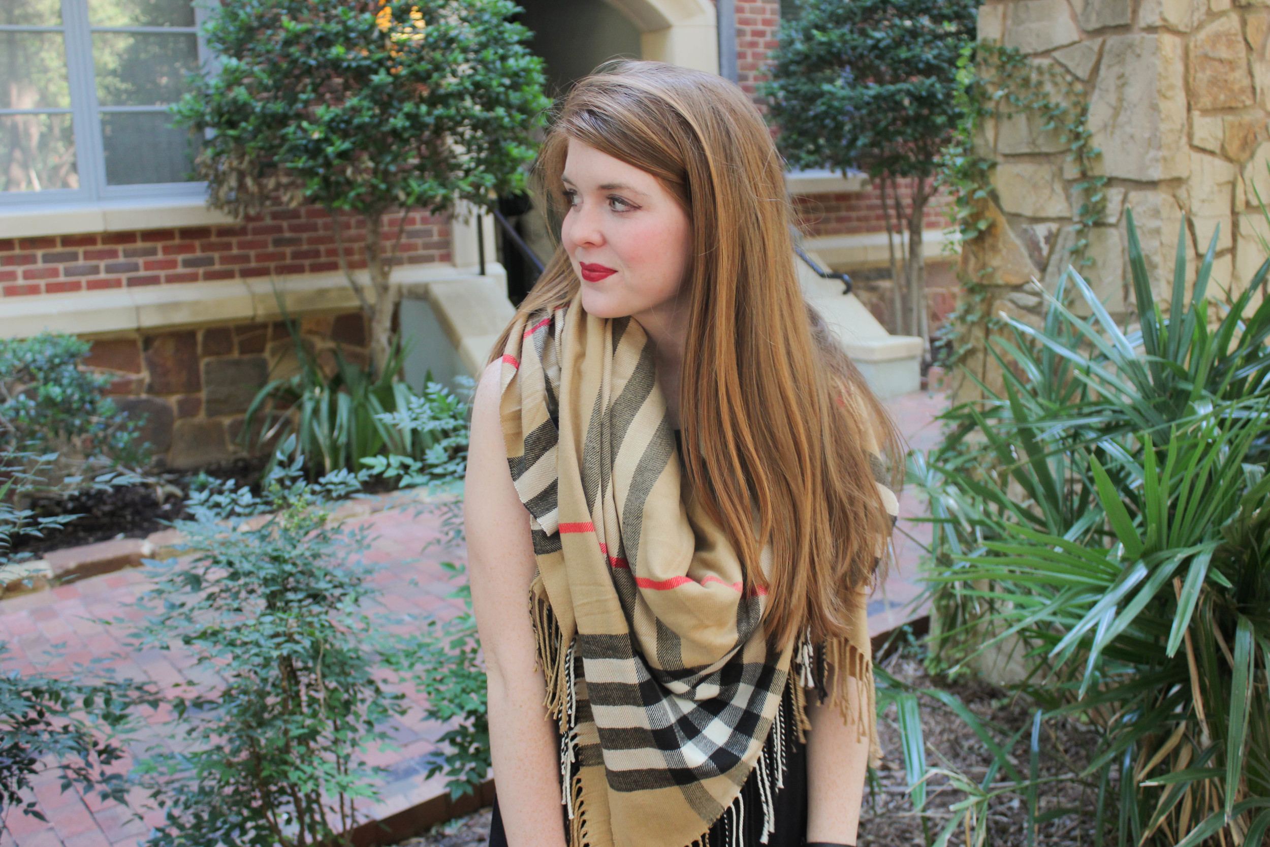 how to style a blanket scarf