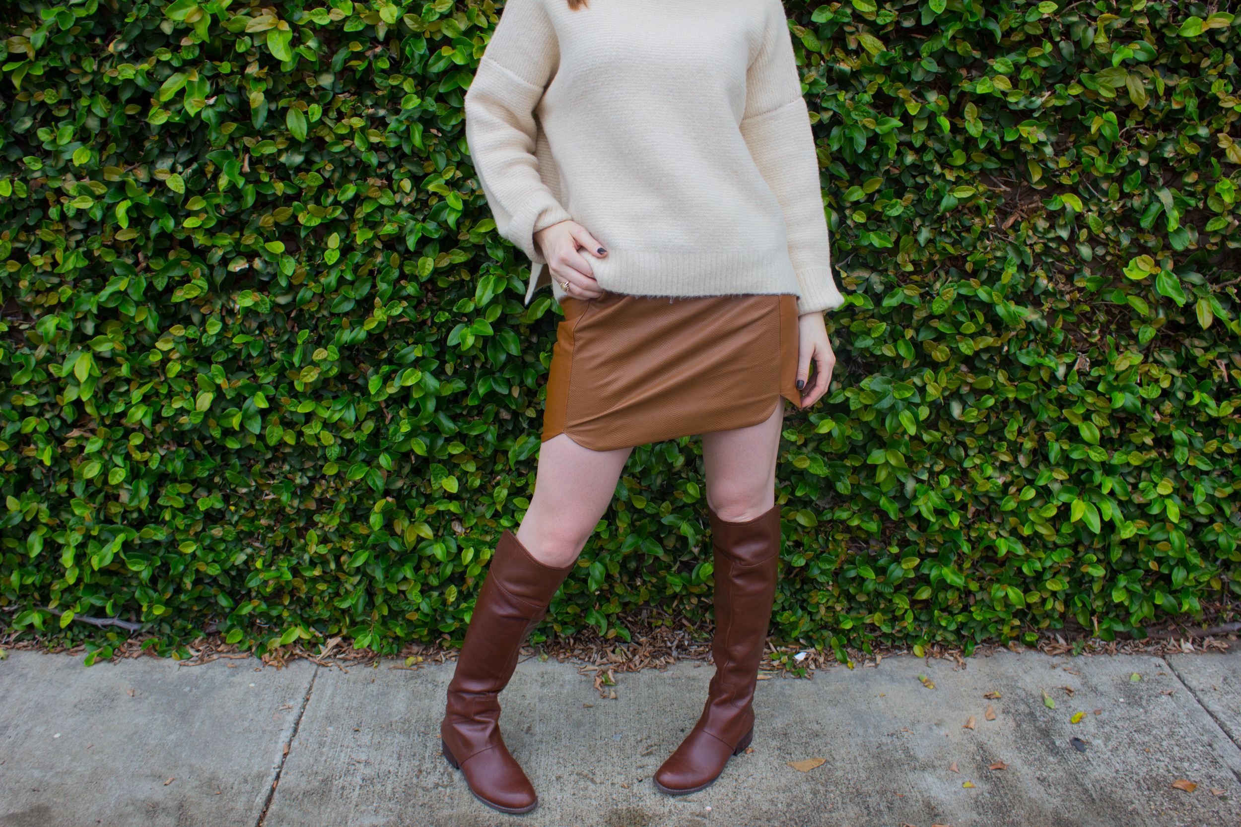 Mini Skirts and Over The Knee Boots