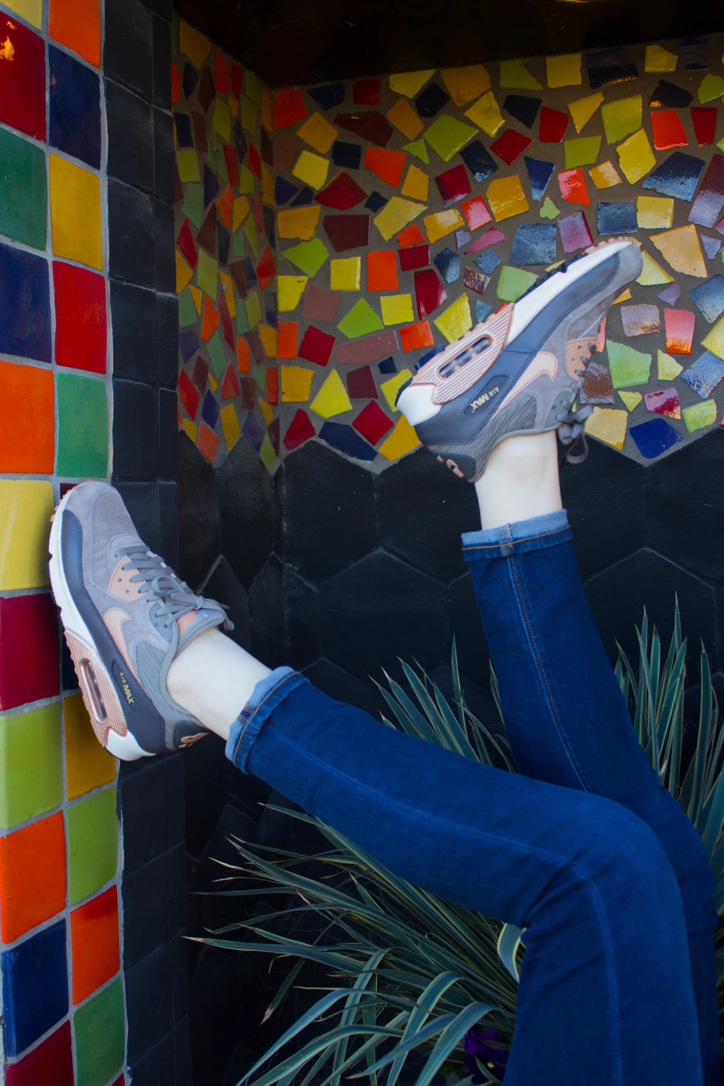 nike air max thea, dl 1961 emma jean legging, grey cashmere sweater