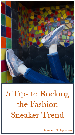 5 tips to rocking the fashion sneaker trend, southern elle style