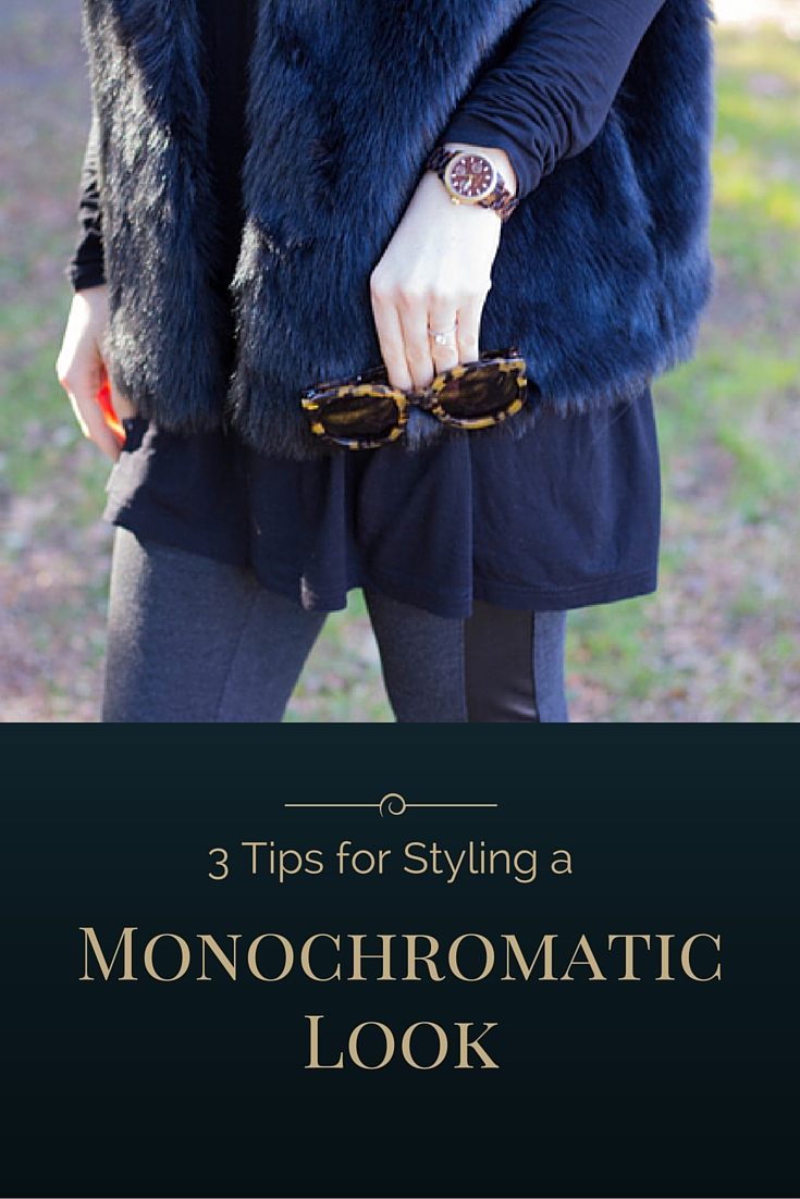 how to style a monochromatic look, black, lbd, karen walker sunglasses