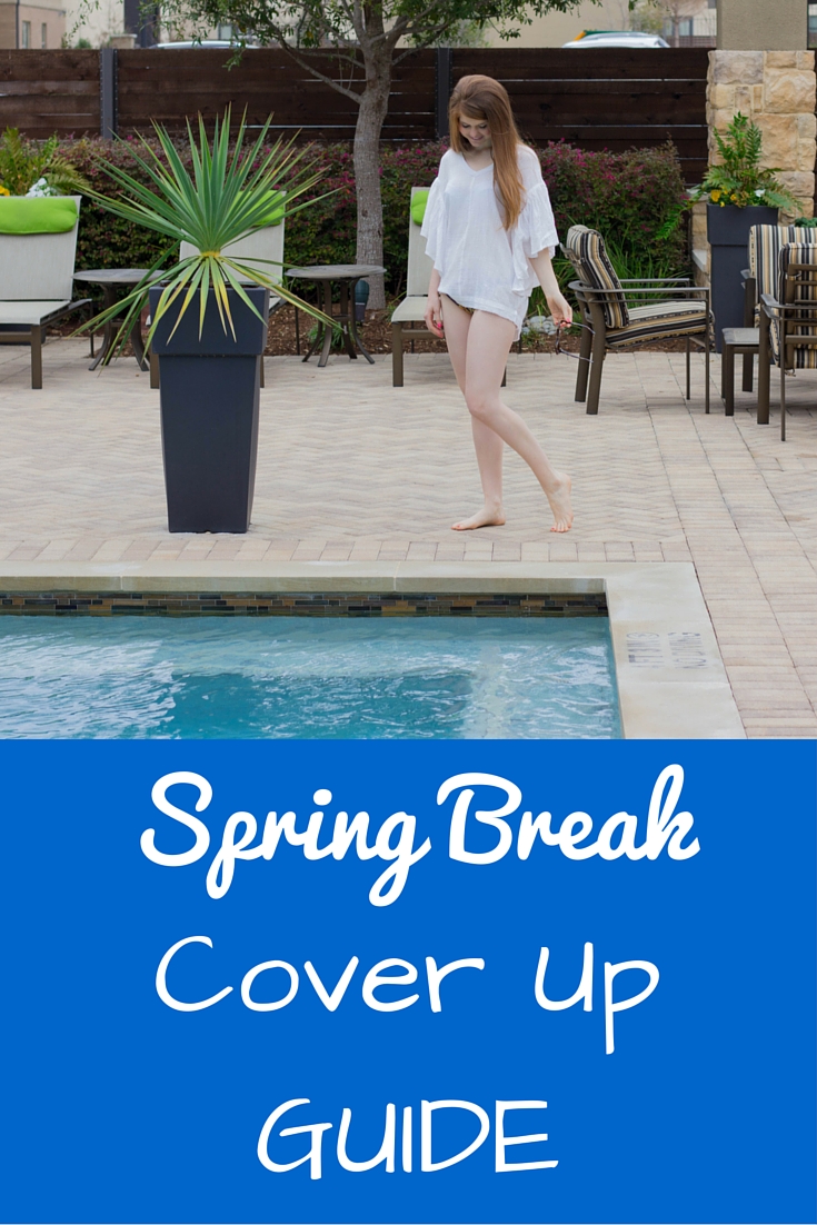 spring break cover up guide, poolside, triangl bikini,