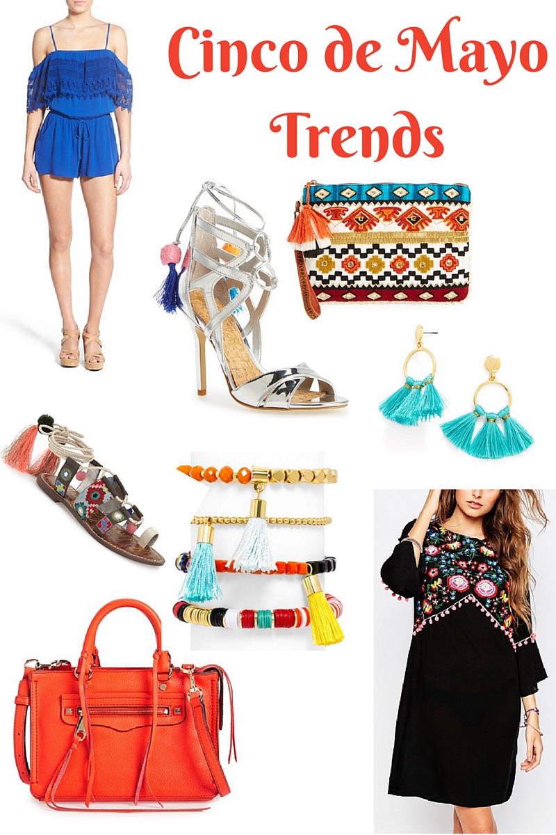 cinco de mayo trends, nordstrom, asos, tassels. rebecca minkoff, tassel clutch, bracelets