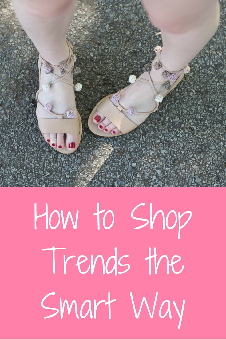 how to shop trends the smart way, pom pom lace up sandals, loeffler randall saskia sandal