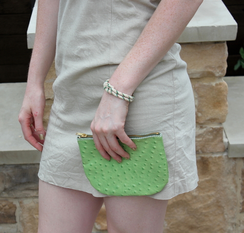 hatton henry designs, cactus clutch, houston, made in the usa, judith march khaki bow dress, poolside, mini pineapple