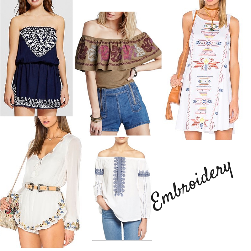 embroidery, summer style, fashion