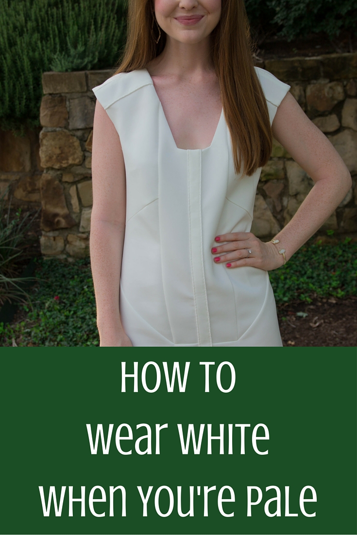 how to wear white when you're pale, pale skin problems,  lwd, cultro clothing, white, dumbo dress