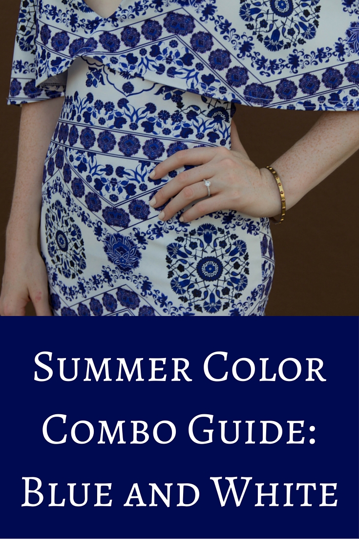 blue and white dress, missguided, nordstrom, summer style, summer color combo guide: blue and white