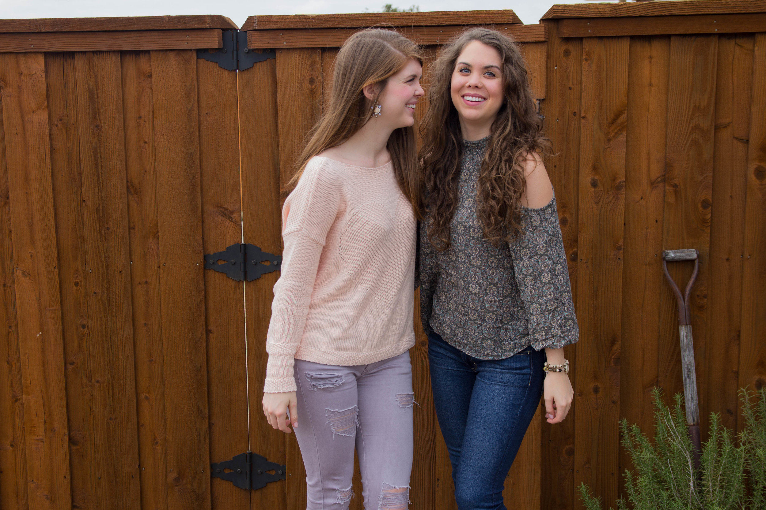choose joy, aerie, aerie real, american eagle, christina kober designs, inspiRING, march fisher annie wedges, lavender pants, sisters, sister love, gift idea, valentine's day, valentine gift