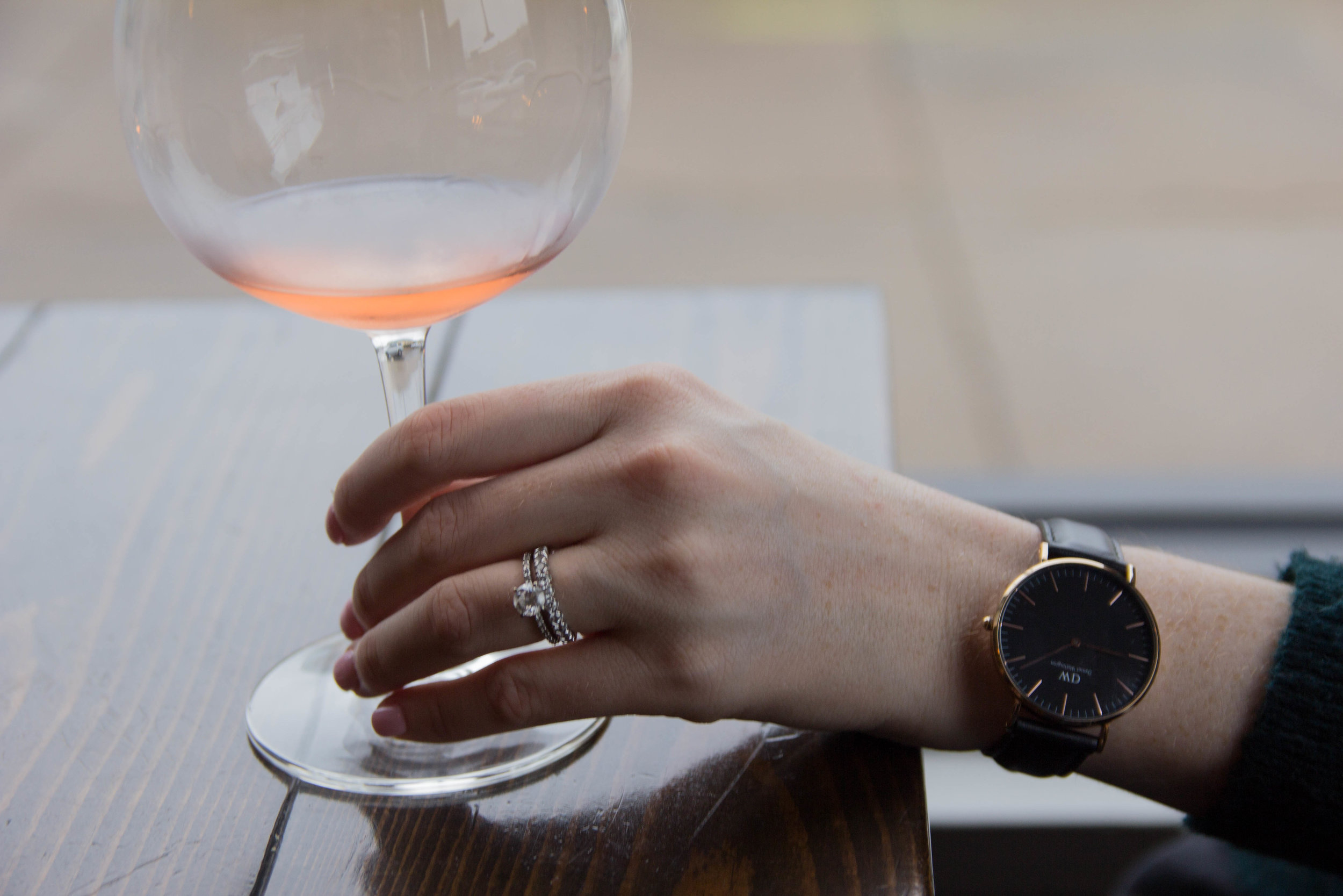 jewelers mutual, fuller's jewelry, daniel wellington classic black watch, where to get your engagement ring in dallas, where to get your wedding rings in dallas, wine poste, bar anatomie, neighborhood cellar, bishop arts district, rose all day, how …