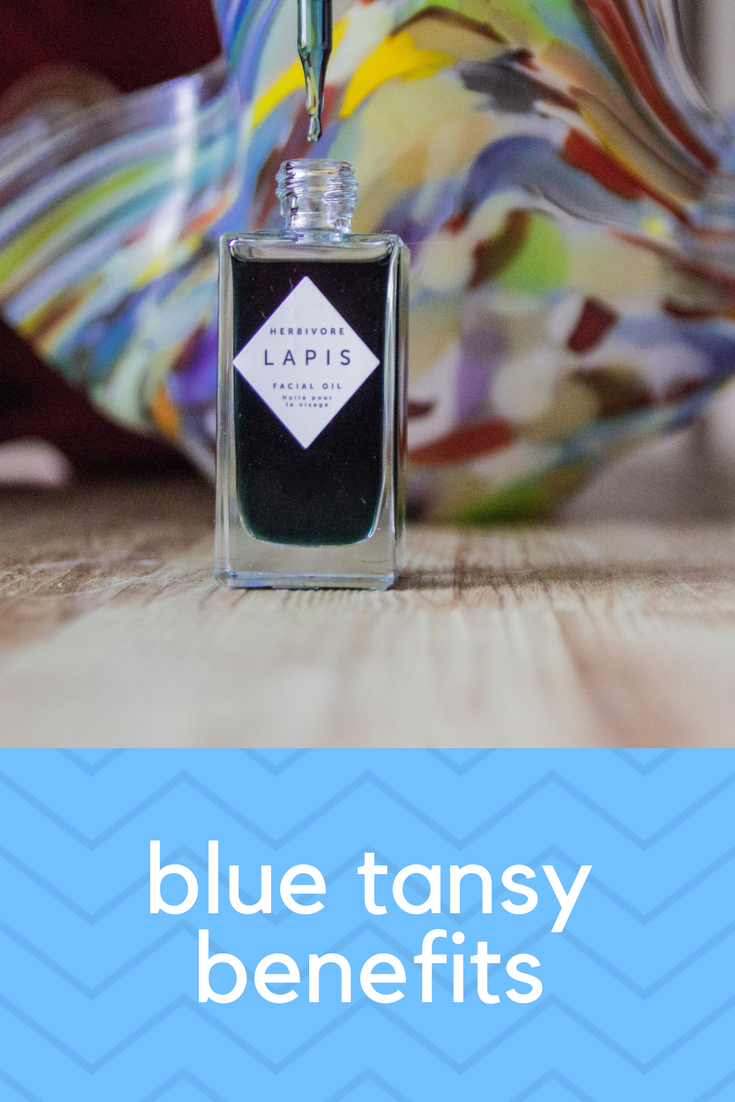blue tansy benefits, benefits of blue tansy, beauty products with blue tansy, blue tansy oil, herbivore botanicals lapis facial oil, moroccan chamomile