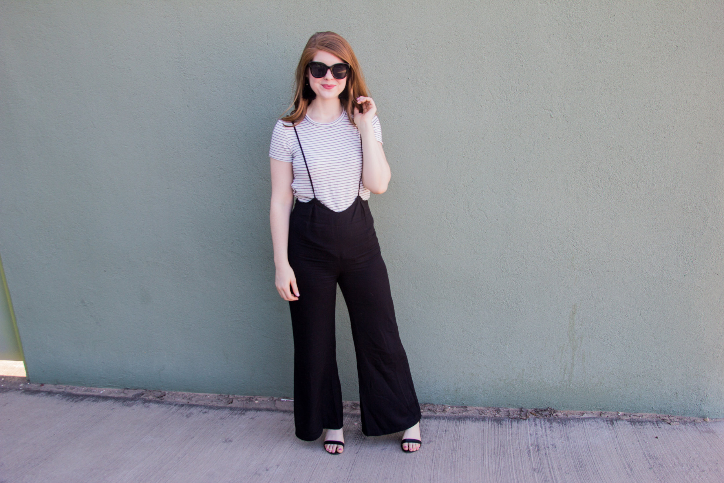 How to Style Wide Legged Suspender Pants, LMents of Style