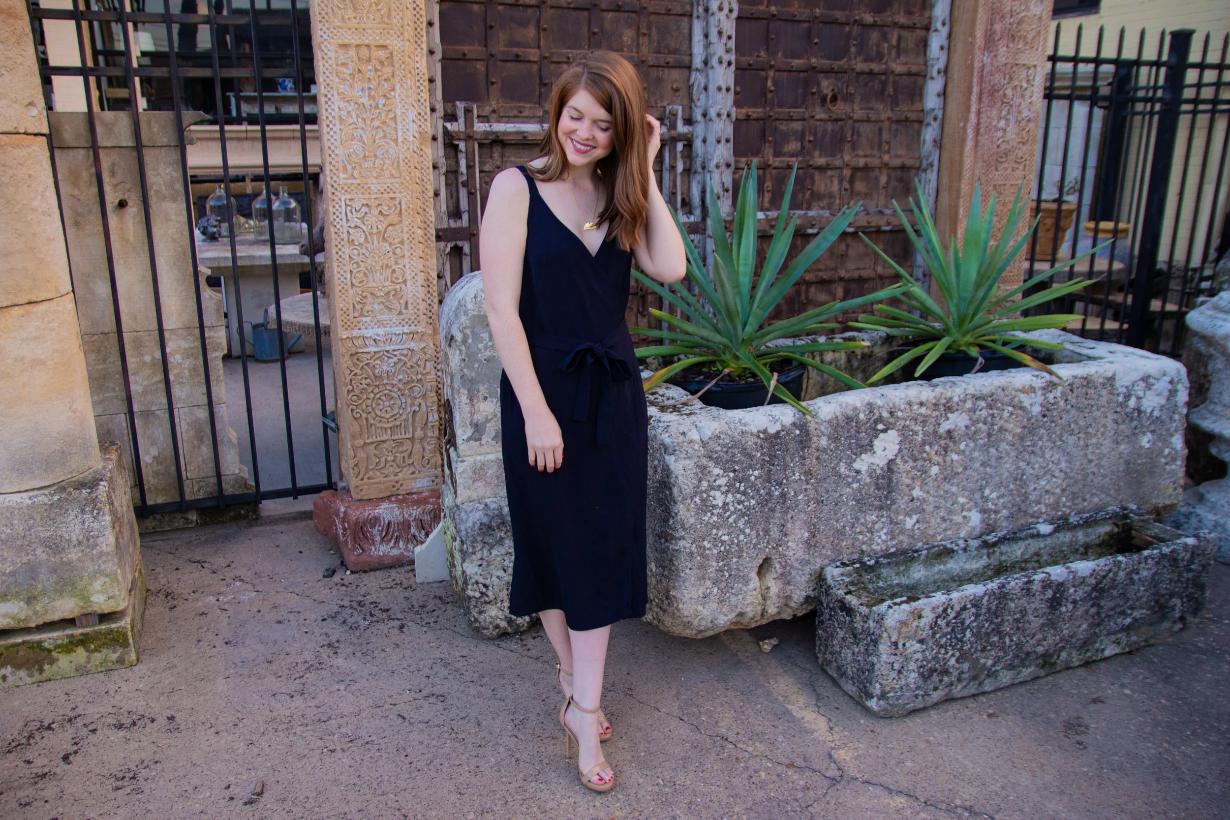 The Japanese Goweave Tank Wrap Dress Flash Sales