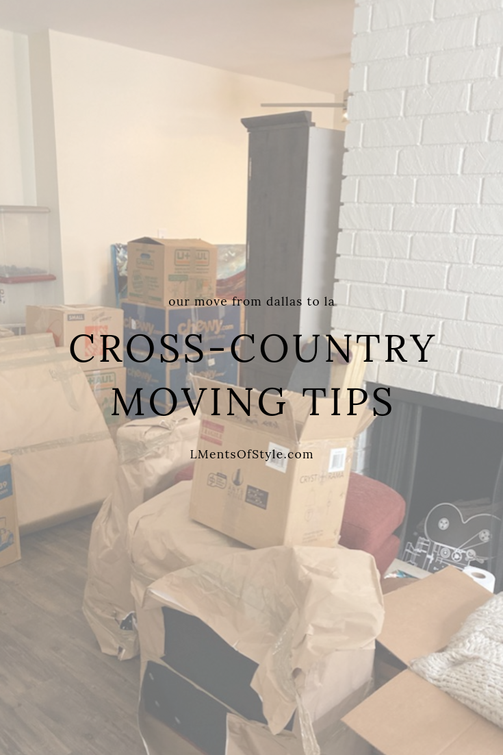 moving series part 3: cross-country moving tips, moving from dallas, texas to los angeles, california, la, lments of style, ellemulenos, what moving truck to use, best moving boxes, penske, where to get cardboard boxes for moving