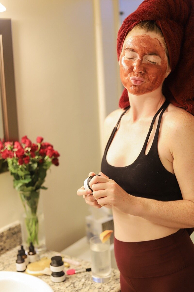 primally pure face mask review, soothing mask, plumping mask, clarifying mask, discount code, lments of style, ellemulenos, cruelty-free beauty, skincare, nontoxic, la blogger
