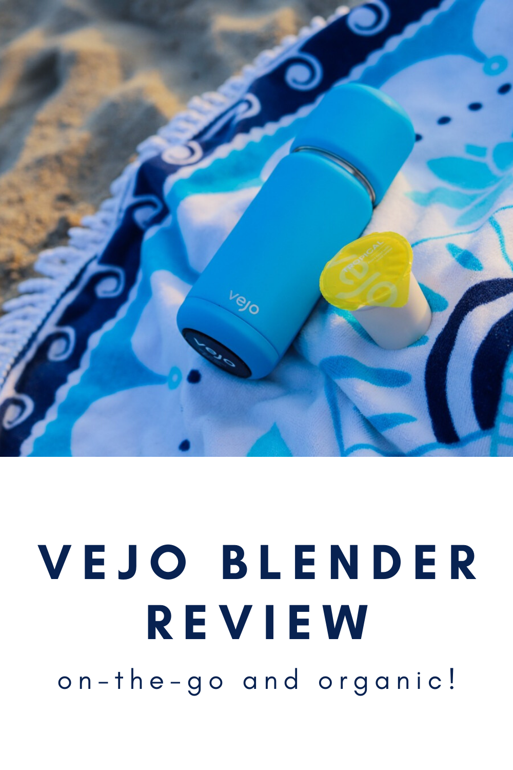 vejo blender review, on-the-go organic green smoothie pod, lments of style, la blogger, vejo discount code, santa monica beach, west coast sweatshirt