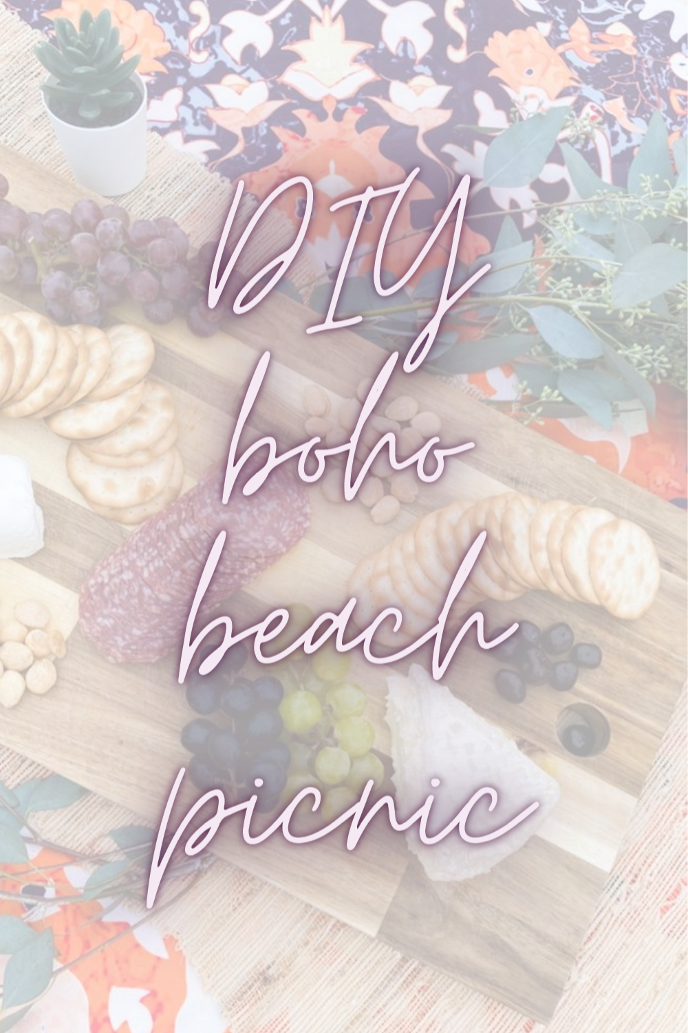 DIY Boho Beach Picnic, budget friendly bohemian beach picnic, lments of style, cheese board, la blogger, will roger state beach,  quarantine pandemic birthday party idea