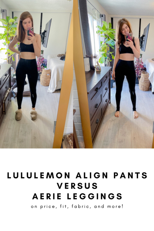 Lululemon Align Pants versus Aerie Leggings