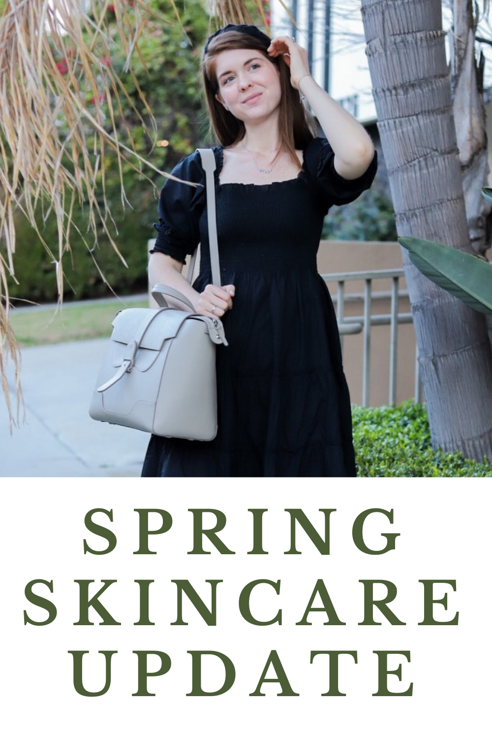 spring skincare update, lments of style, hill house nesli dress, la blogger, one love organics, primally pure, senreve maestra bag discount code, puffed braided headband, juice beauty