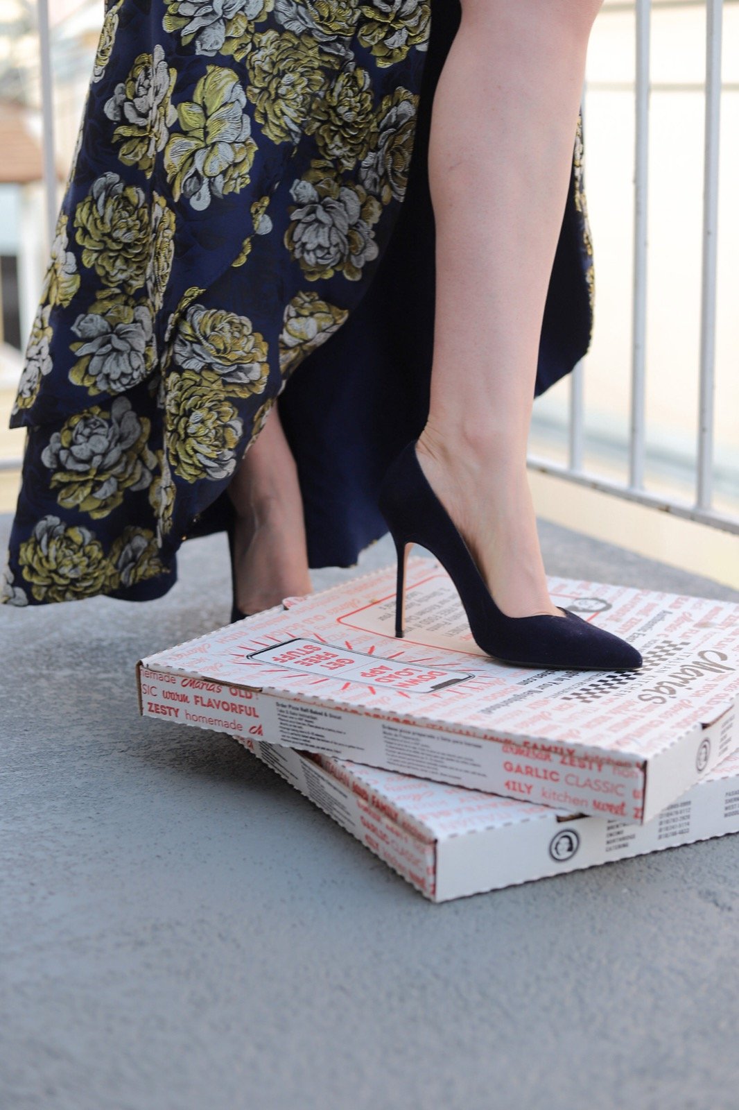 are sarah flint shoes worth the price, perfect 100 navy suede pumps heels stilettos, hutch design floral dress gown, lments of style, la blogger, pizza, stoop