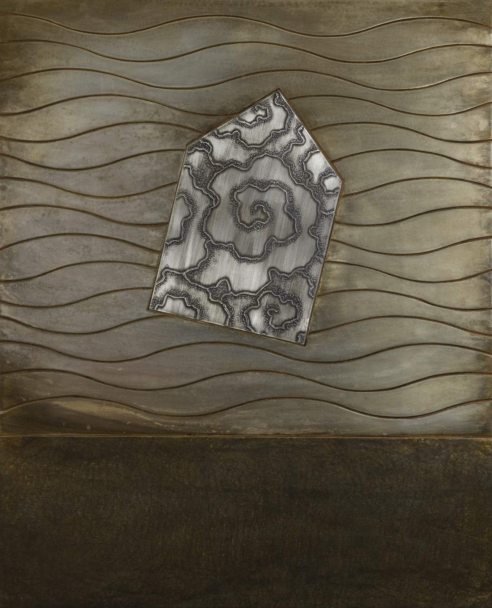 Where The Wind and The Water Meet steel 14"w x 17"h x 1"d