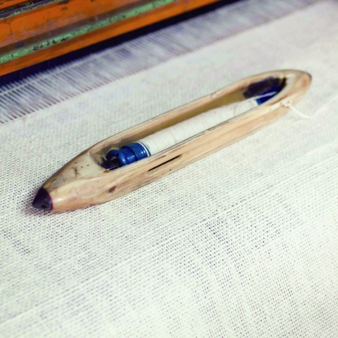 Weaving with handspun yarn