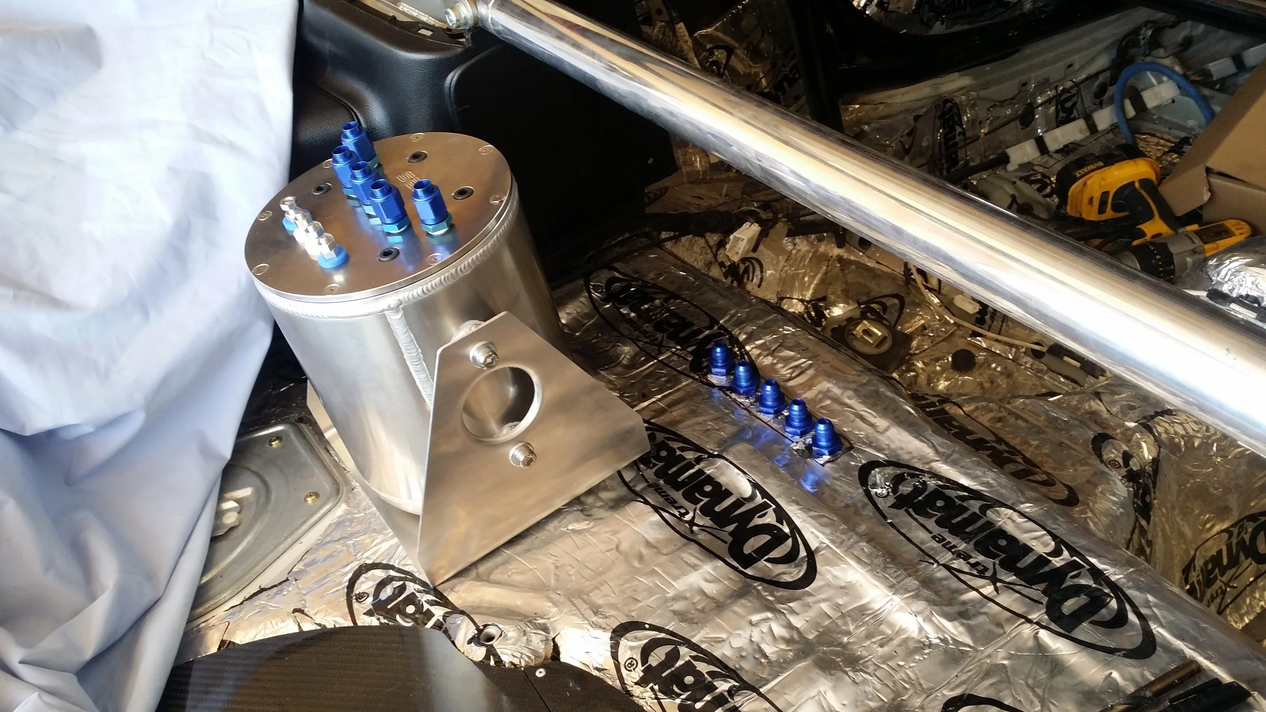 Final location for tank and bulkheads. Time to bend some tubing.
