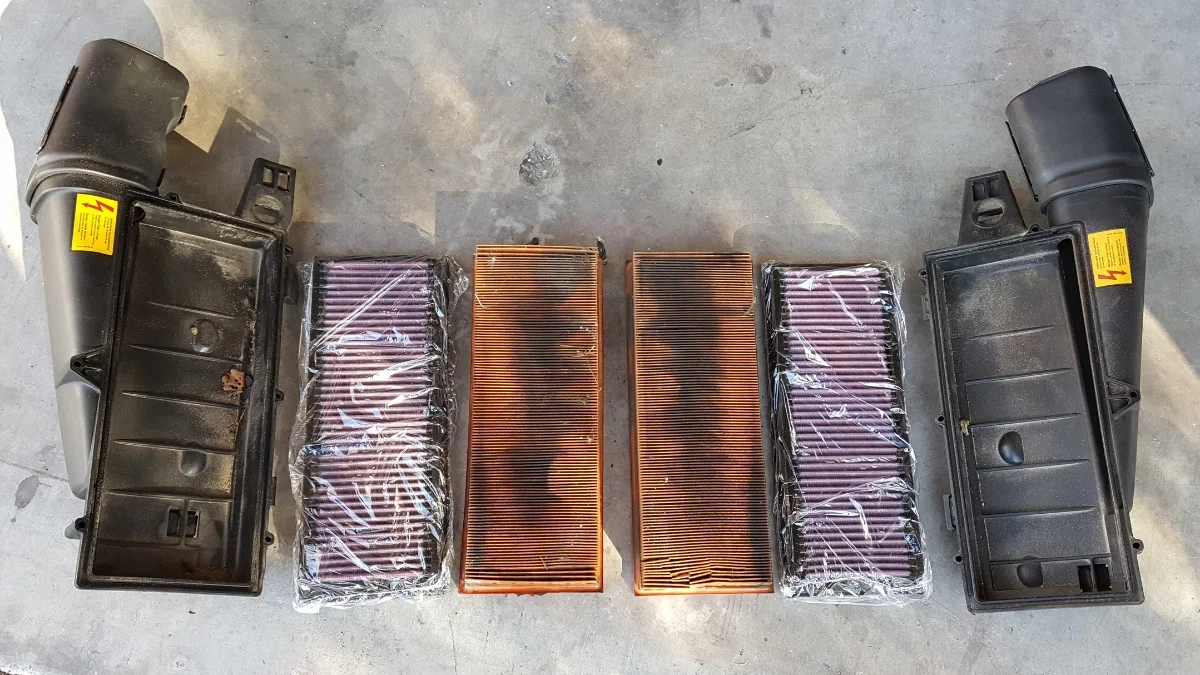 K&N Drop In Filters C32 AMG Mercedes Bez The Fabricator Series (14).jpg