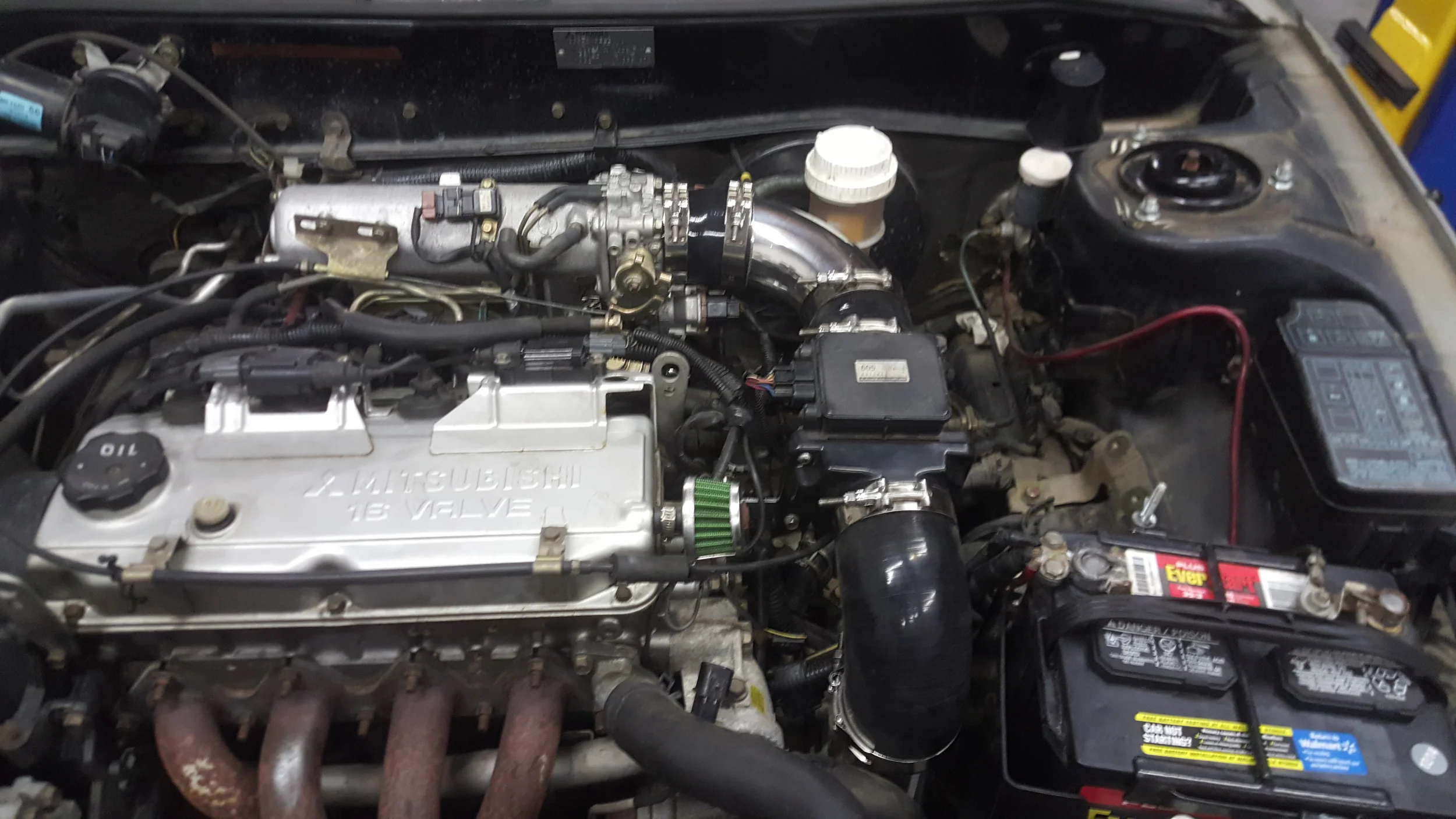 Mitsubishi Mirage LS Coupe Custom Build Fender Bar Strut Tower Intake Header Exhaust Merrill Performance  (17).jpg