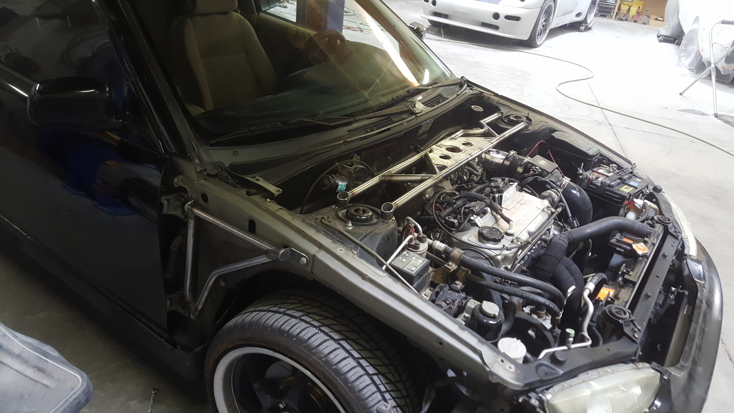 Mitsubishi Mirage LS Coupe Custom Build Fender Bar Strut Tower Intake Header Exhaust Merrill Performance  (22).jpg