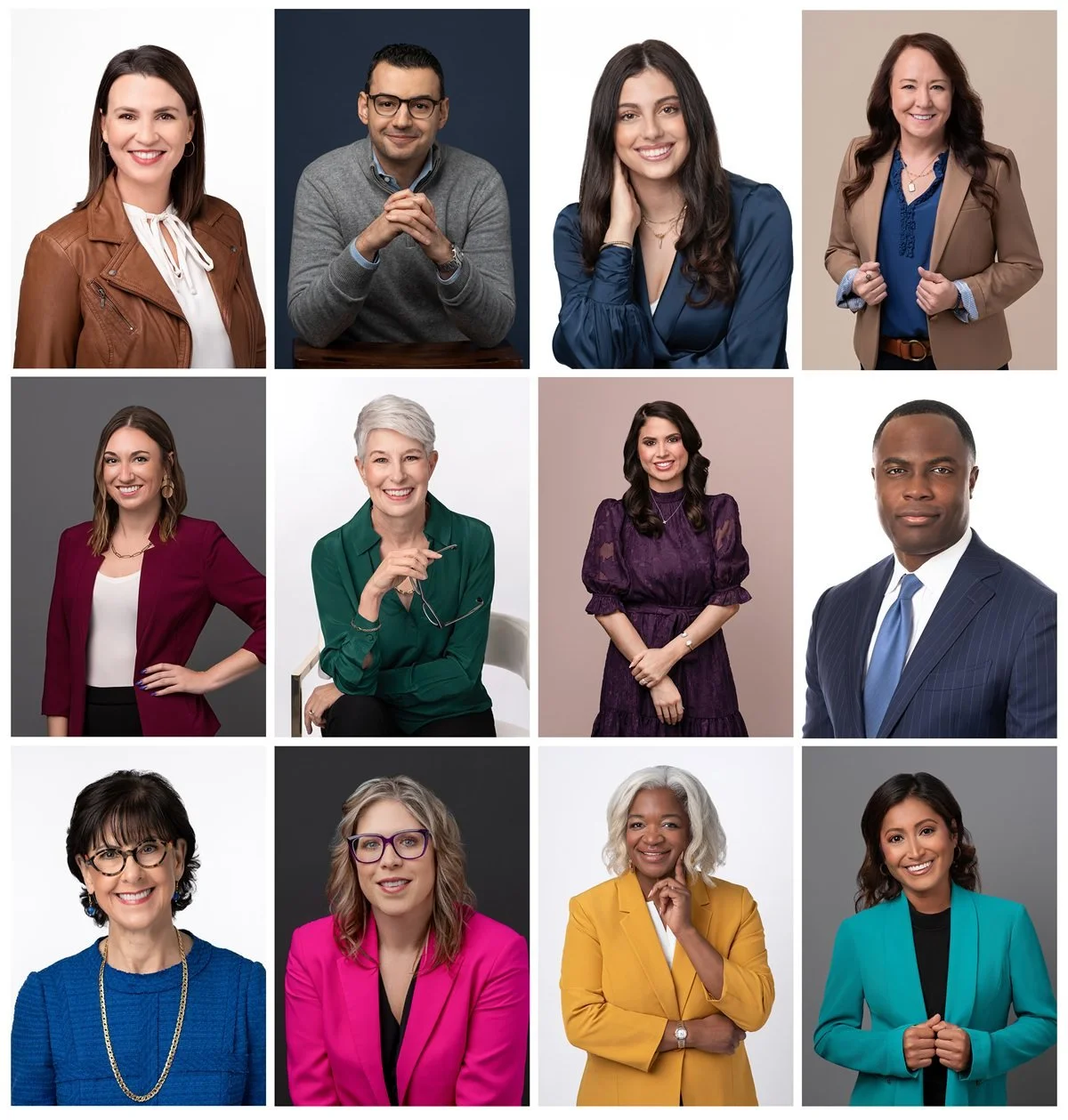 colors that photograph well for professional headshots