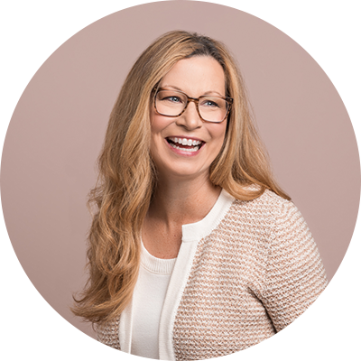 candid headshot of houston life coach laughing