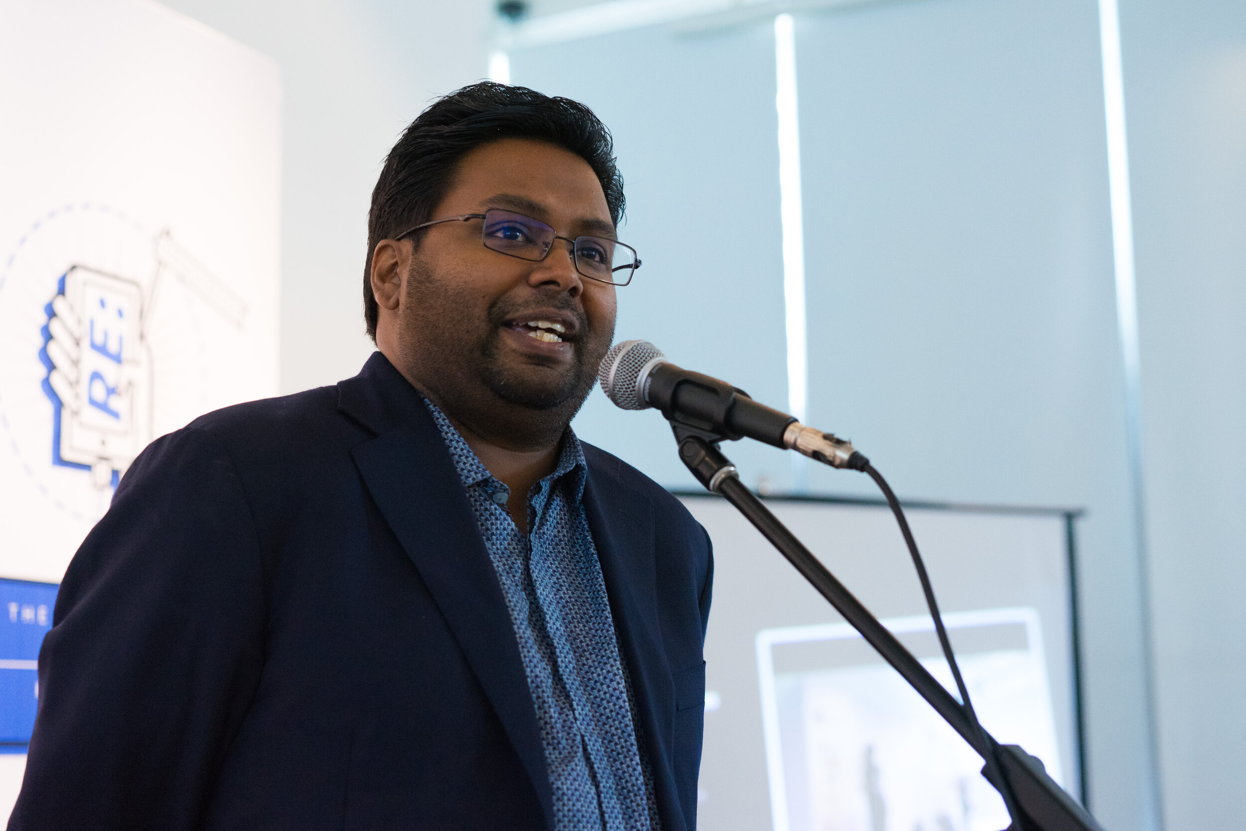 Umapagan Ampikaipakan, Programme Director of The Cooler Lumpur Festival delivering his address at the opening party on Saturday.jpg