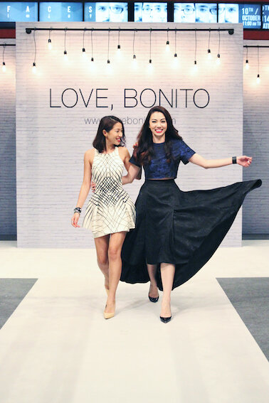 Founder Rachel Lim and Viola Tan at Love, Bonito's inaugural Malaysian fashion show held in Publika Kuala Lumpur.JPG
