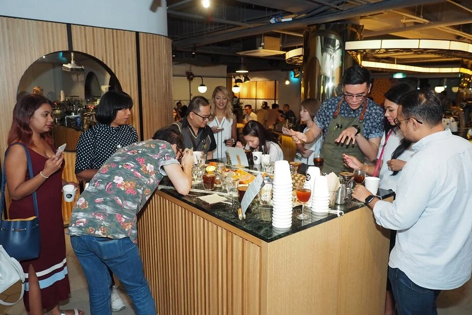 Coffee cupping session.JPG