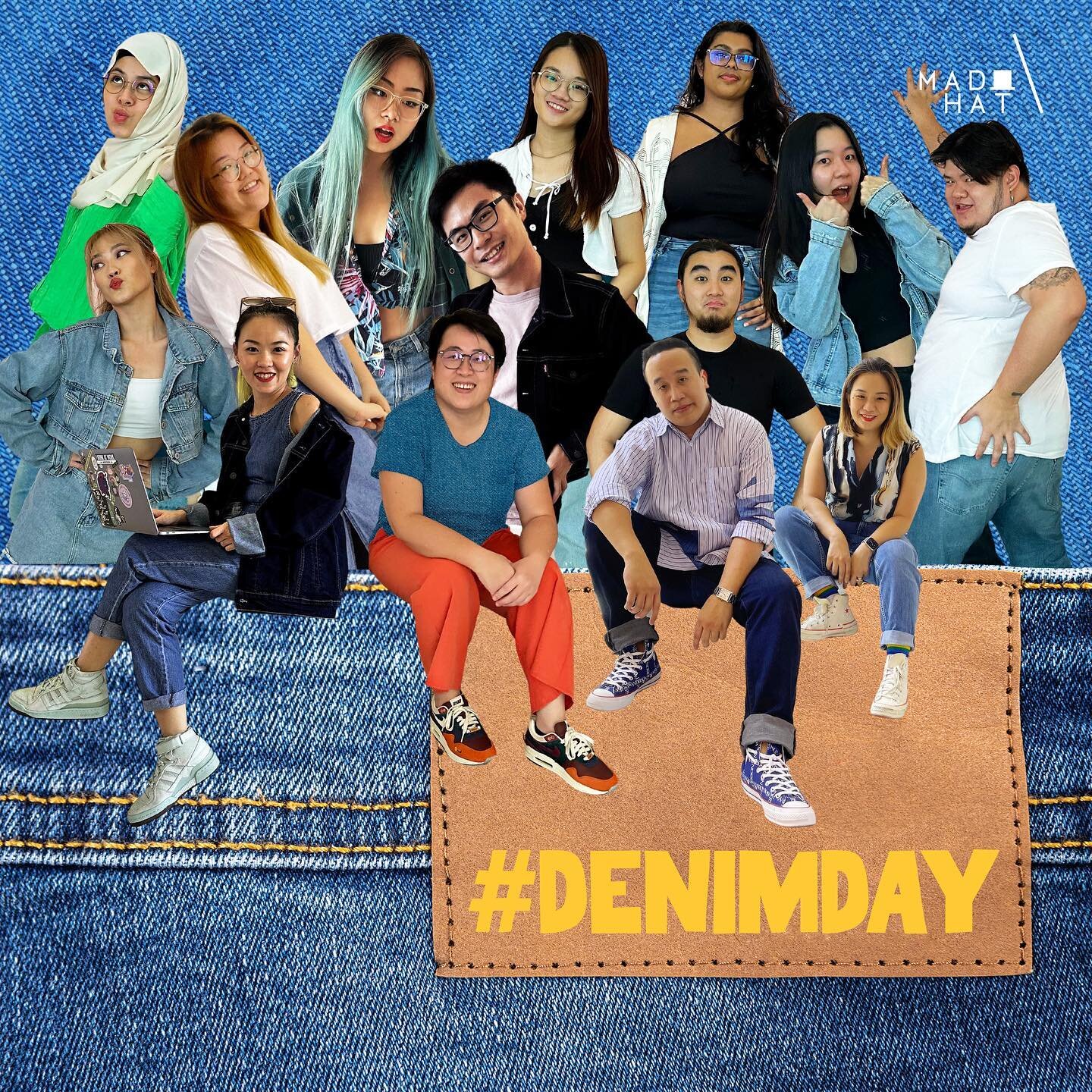 Today&rsquo;s forecast ☁️: denim all day, every day! Happy National Denim Day 👖, where we celebrate the most versatile fabric in the world! 😎
.
.
.
#MadHatAsia #NationalDenimDay