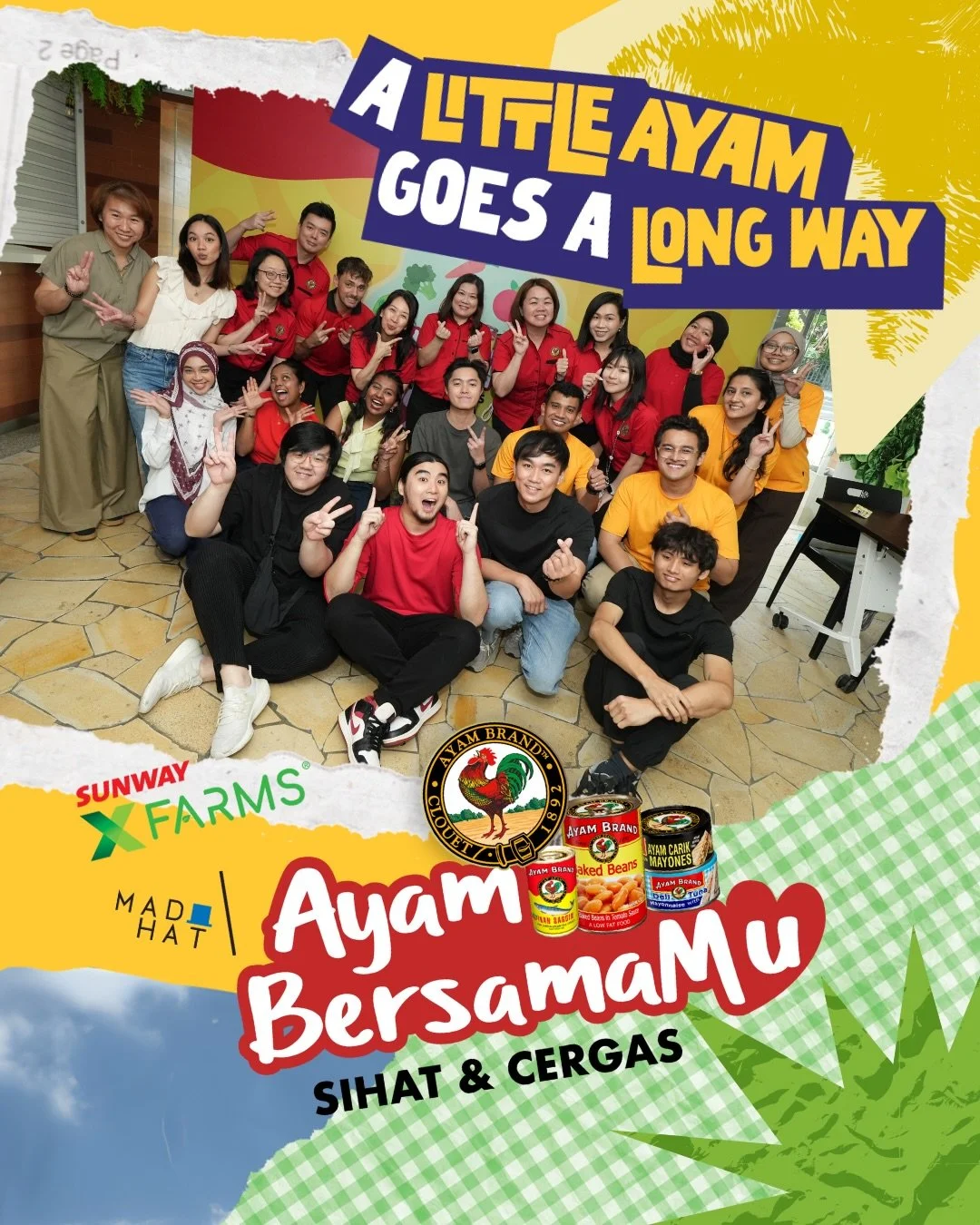 From concept to crowd, we&rsquo;re glad to play our part in bringing #AyamBersamaMu to life with @ayambrandmy.

We&rsquo;re all for campaigns that are M.A.D. (Make A Difference) 💛🌿

#madhatasia #ayambrandmy #csrinitiative