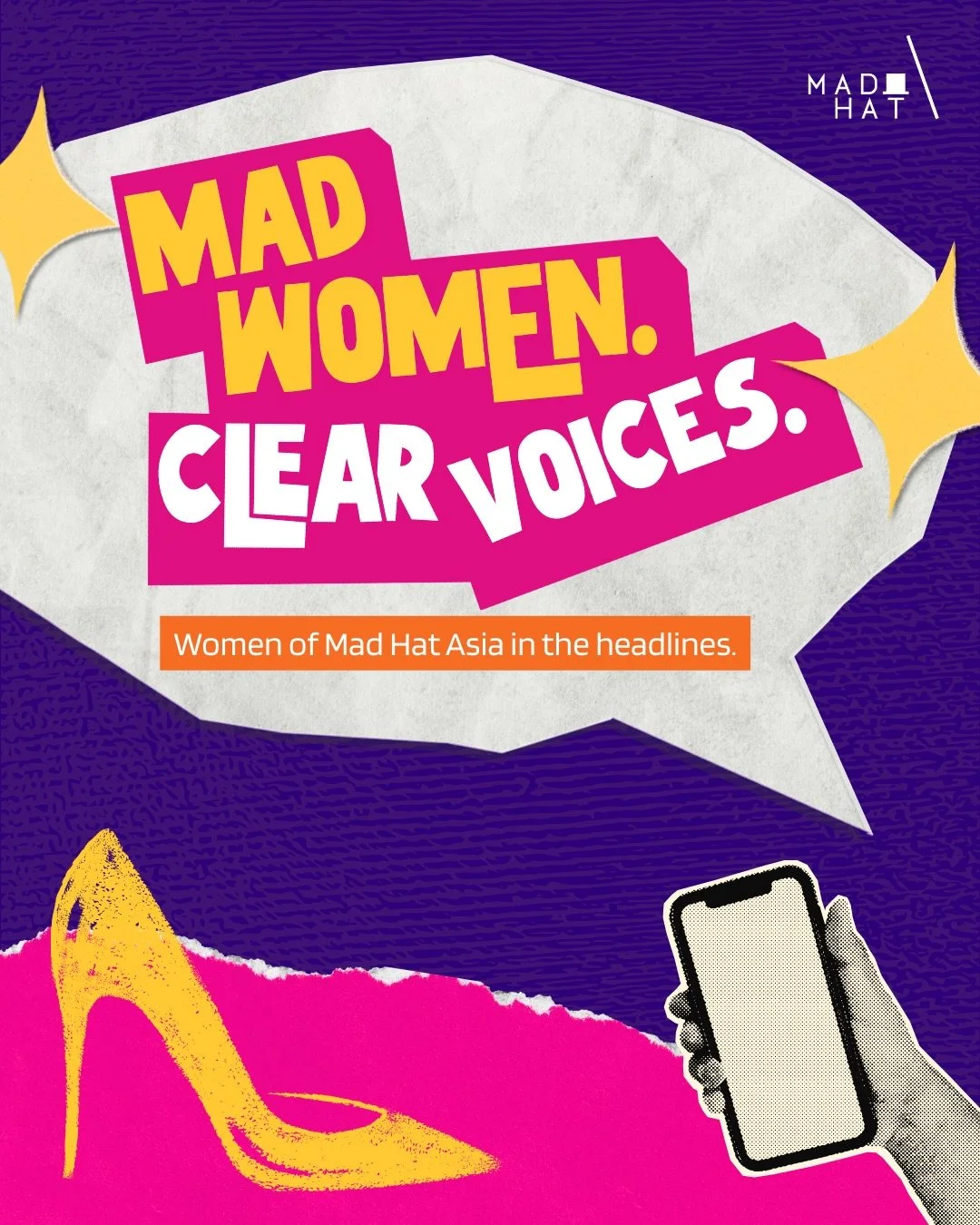 They lead. They create. Sometimes they make the headlines too.
The women of Mad Hat Asia are shaping conversations across the region, with heart, wit, and the occasional mad idea.

#IWD2026