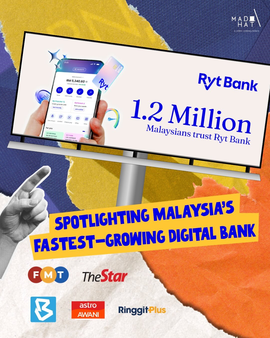 The numbers made headlines. Literally.

Swipe through our coverage spotlighting Ryt Bank&rsquo;s growth to 1.2 million users in just over seven months.

#madhatasia #rytbank