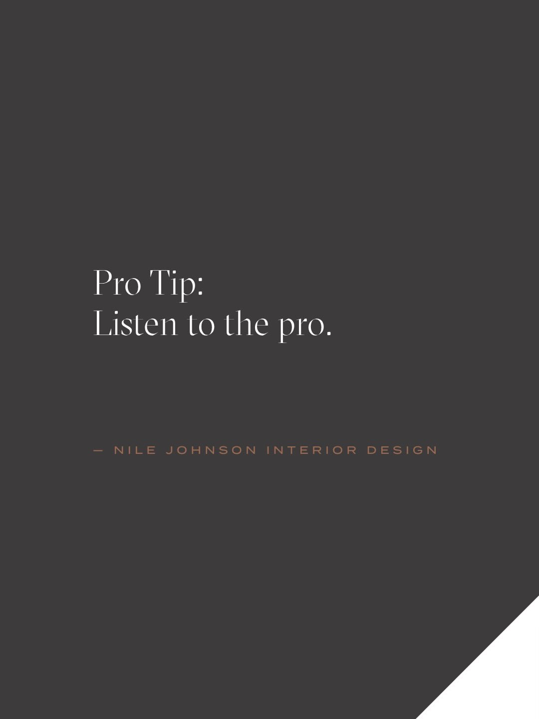 Don&rsquo;t shoot the messenger&hellip; but definitely trust the process. 

We&rsquo;re not here to overcomplicate your life, we&rsquo;re here to simplify it.
To think ten steps ahead so you don&rsquo;t have to.
To see what you can&rsquo;t yet visual