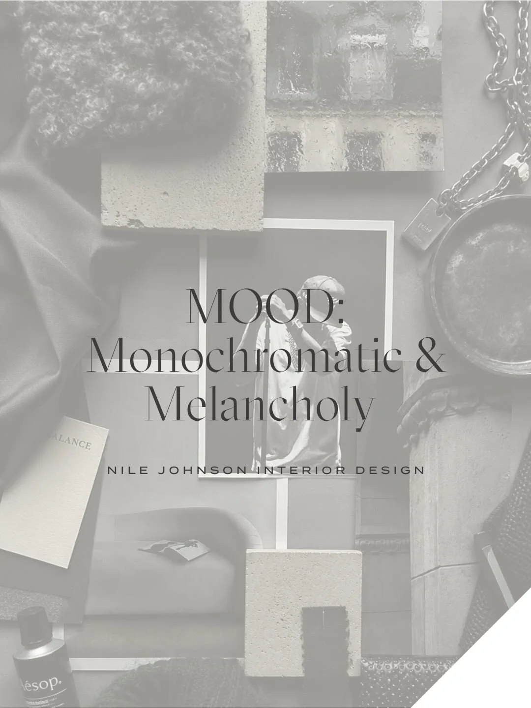 MOOD: Monochromatic &amp; Melancholy 

The thing I love most about interiors is that they can hold emotion the same way music or film does. A space can energize you. Comfort you. Seduce you. Ground you. And sometimes&hellip; it can simply sit with yo